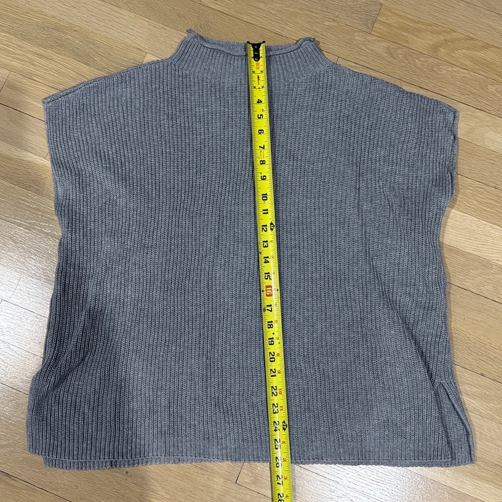 Eileen Fisher Grey Cotton Knit Pullover sweater, L - Picture 5 of 6